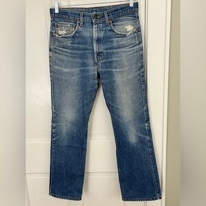 Vintage 80's men's LEVI'S denim‎ BLUE jeans STONEWASHED 33x29 made in USA